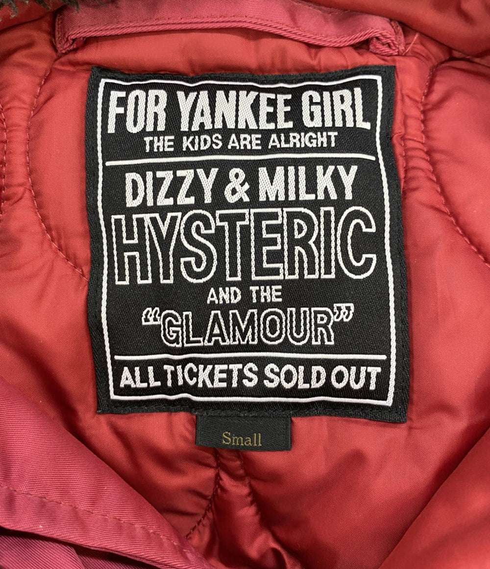 ヒステリックグラマー 中綿ブルゾン フードファー ワッペン メンズ SIZE S HYSTERIC GLAMOUR