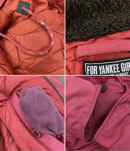 ヒステリックグラマー 中綿ブルゾン フードファー ワッペン メンズ SIZE S HYSTERIC GLAMOUR