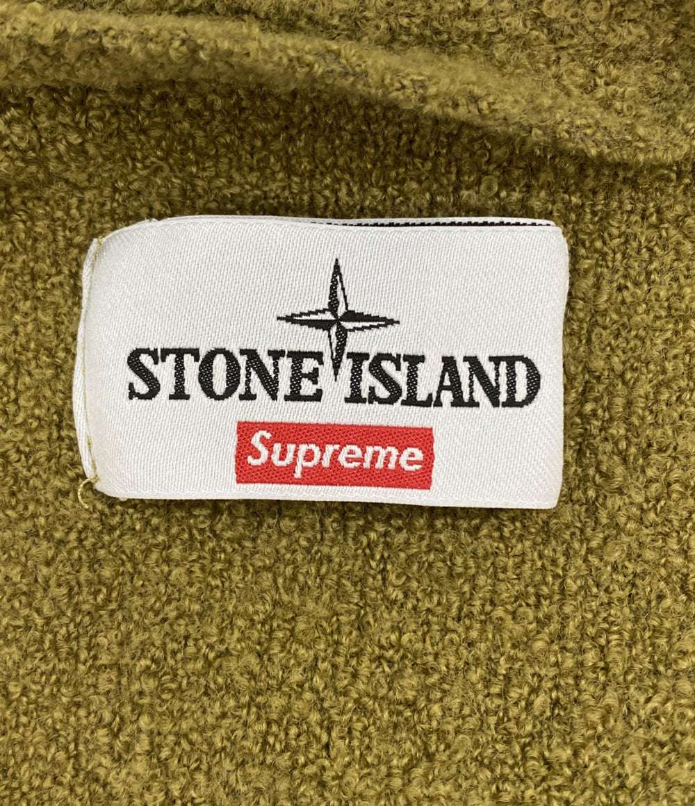 ストーンアイランド 長袖カーディガン Supreme Boucle Cardigan Olive メンズ SIZE XL STONE ISLAND