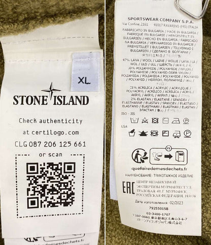 ストーンアイランド 長袖カーディガン Supreme Boucle Cardigan Olive メンズ SIZE XL STONE ISLAND