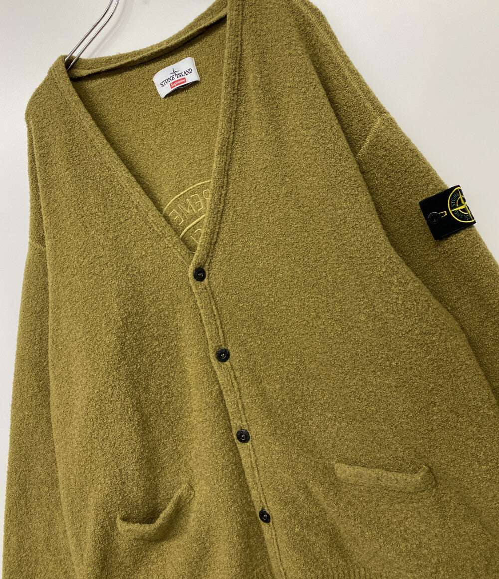 ストーンアイランド 長袖カーディガン Supreme Boucle Cardigan Olive メンズ SIZE XL STONE ISLAND
