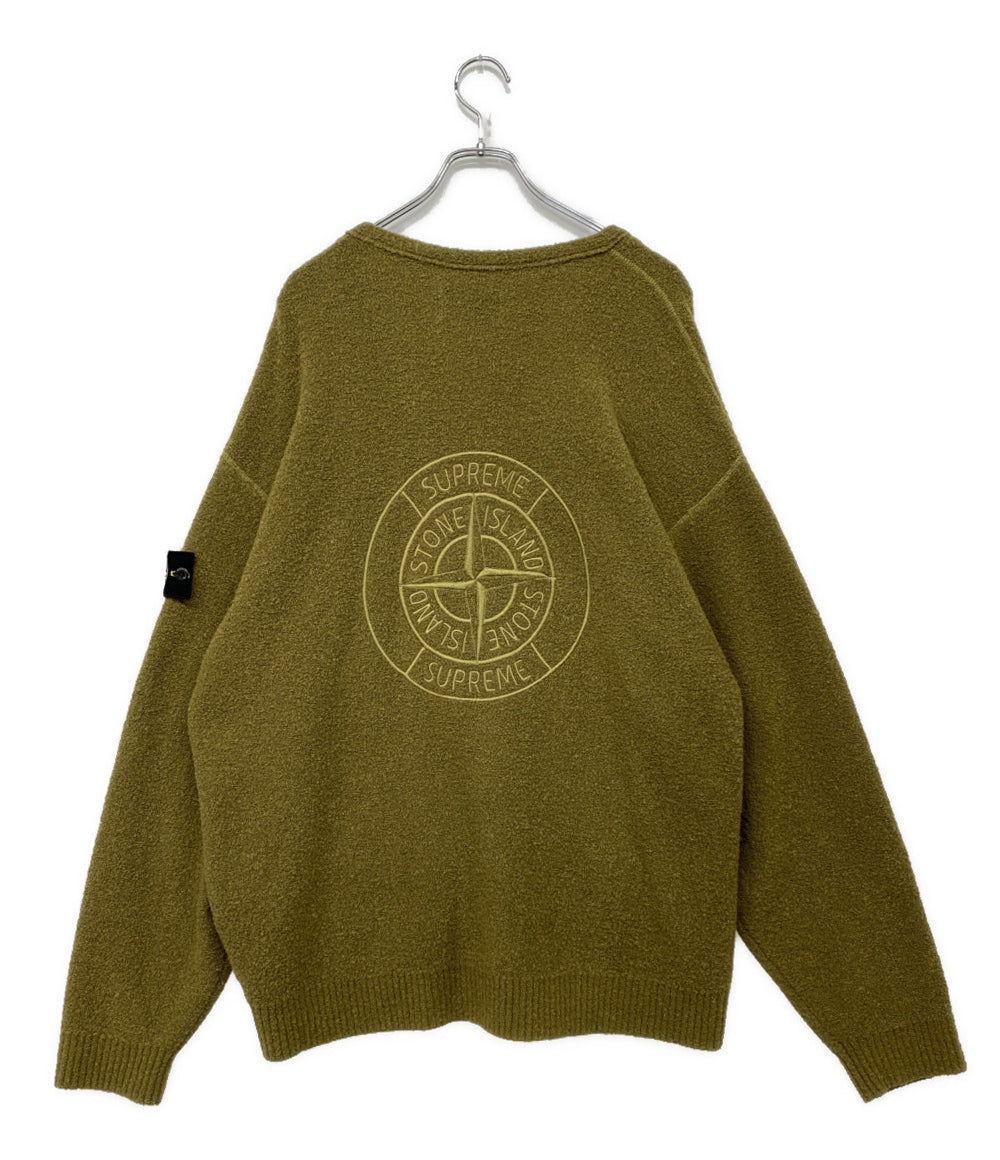 ストーンアイランド 長袖カーディガン Supreme Boucle Cardigan Olive メンズ SIZE XL STONE ISLAND