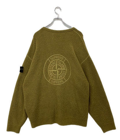 ストーンアイランド 長袖カーディガン Supreme Boucle Cardigan Olive メンズ SIZE XL STONE ISLAND