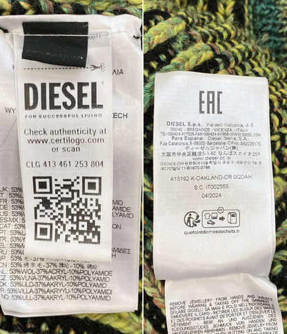 ディーゼル 長袖カーディガン Vネック K-OAKLAND-CR メンズ SIZE L DIESEL