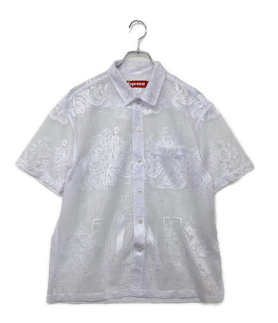 シュプリーム レース半袖シャツ last supper lace メンズ SIZE S Supreme