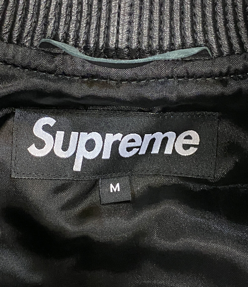 美品 Supreme レザー スカルジャケット skull JACKET 18ss メンズ SIZE M シュプリーム
