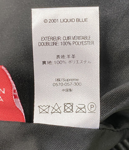 美品 Supreme レザー スカルジャケット skull JACKET 18ss メンズ SIZE M シュプリーム