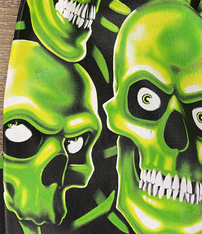 美品 Supreme レザー スカルジャケット skull JACKET 18ss メンズ SIZE M シュプリーム