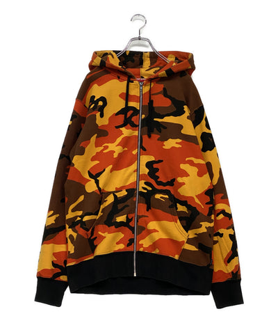 シュプリーム パーカー foil logo zip hoodie 15SS メンズ SIZE L Supreme