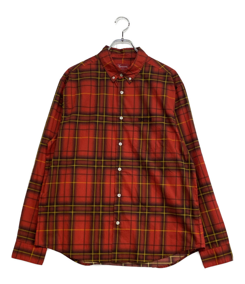 Supreme 長袖シャツ spray tartan shirt 21SS メンズ SIZE M シュプリーム