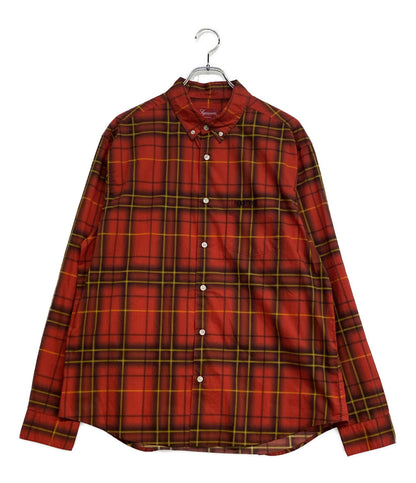 Supreme 長袖シャツ spray tartan shirt 21SS メンズ SIZE M シュプリーム