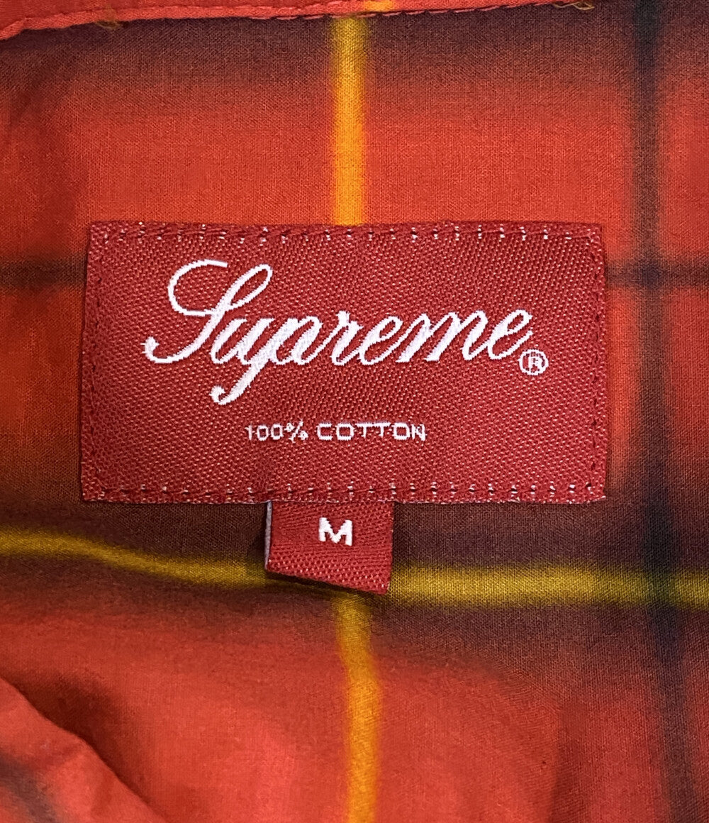 Supreme 長袖シャツ spray tartan shirt 21SS メンズ SIZE M シュプリーム