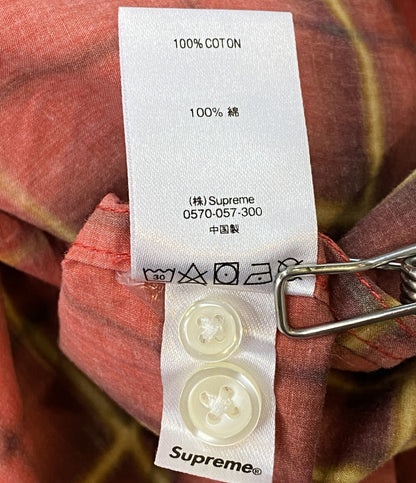 Supreme 長袖シャツ spray tartan shirt 21SS メンズ SIZE M シュプリーム
