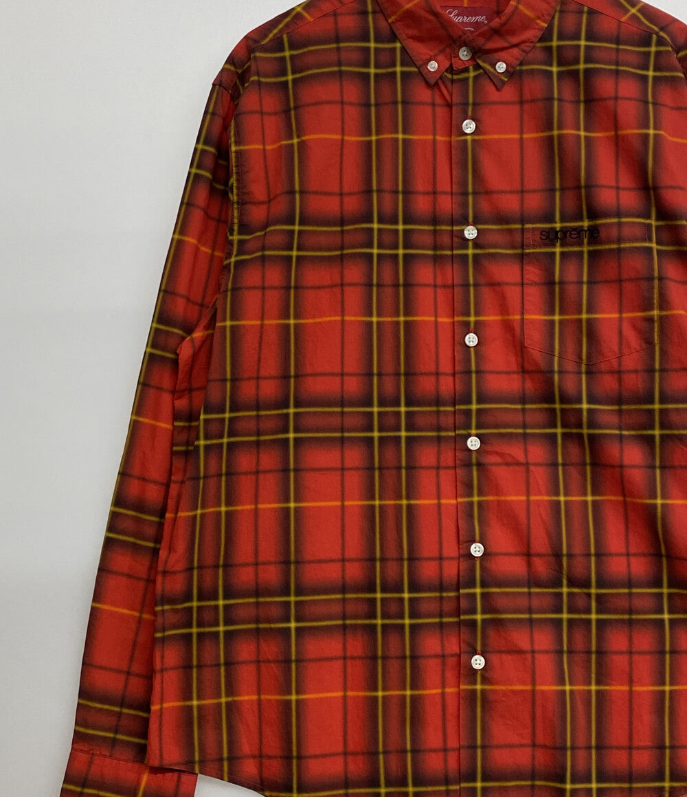 Supreme 長袖シャツ spray tartan shirt 21SS メンズ SIZE M シュプリーム