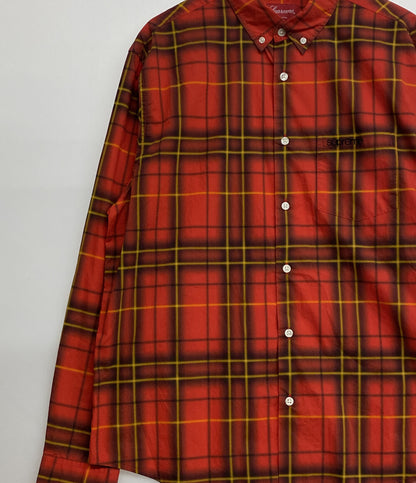 Supreme 長袖シャツ spray tartan shirt 21SS メンズ SIZE M シュプリーム
