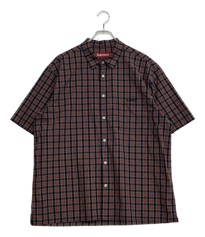 シュプリーム 半袖シャツ loose fit mini plaid S S shirt 24SS メンズ SIZE L Supreme