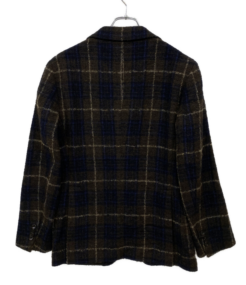 タリアトーレ テーラードジャケット ウィンドウペン ブラウン メンズ SIZE 44 TAGLIATORE