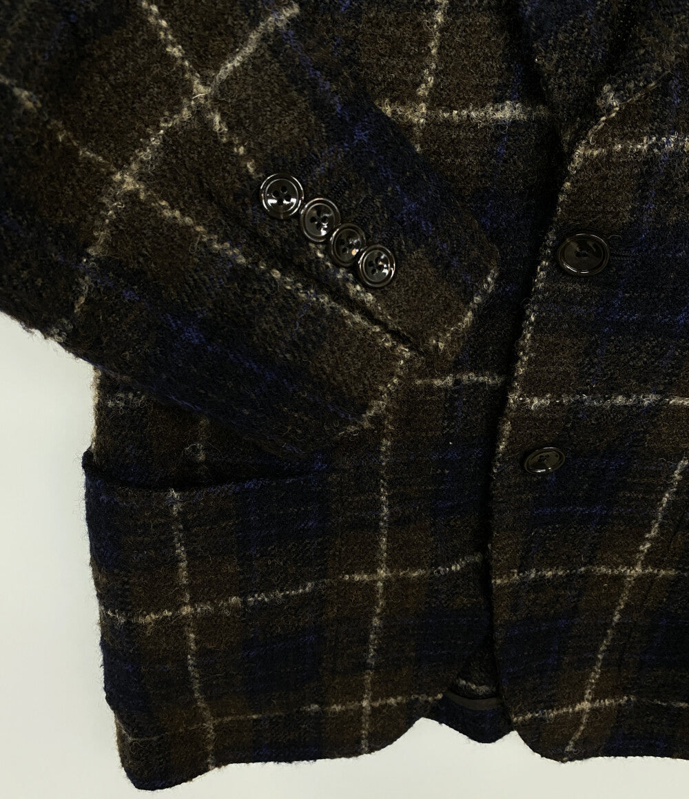 タリアトーレ テーラードジャケット ウィンドウペン ブラウン メンズ SIZE 44 TAGLIATORE