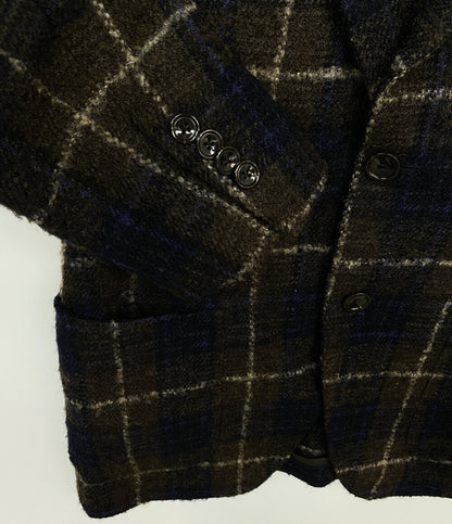 タリアトーレ テーラードジャケット ウィンドウペン ブラウン メンズ SIZE 44 TAGLIATORE