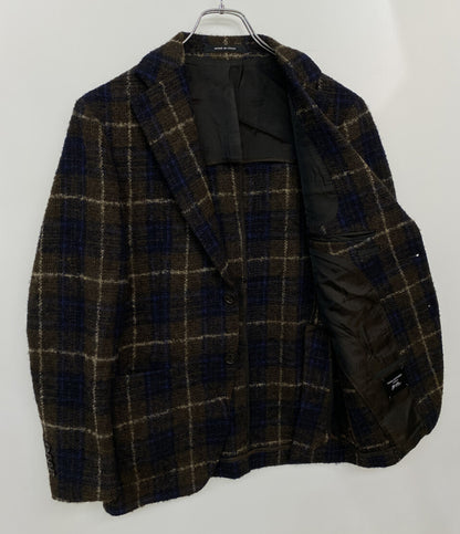 タリアトーレ テーラードジャケット ウィンドウペン ブラウン メンズ SIZE 44 TAGLIATORE