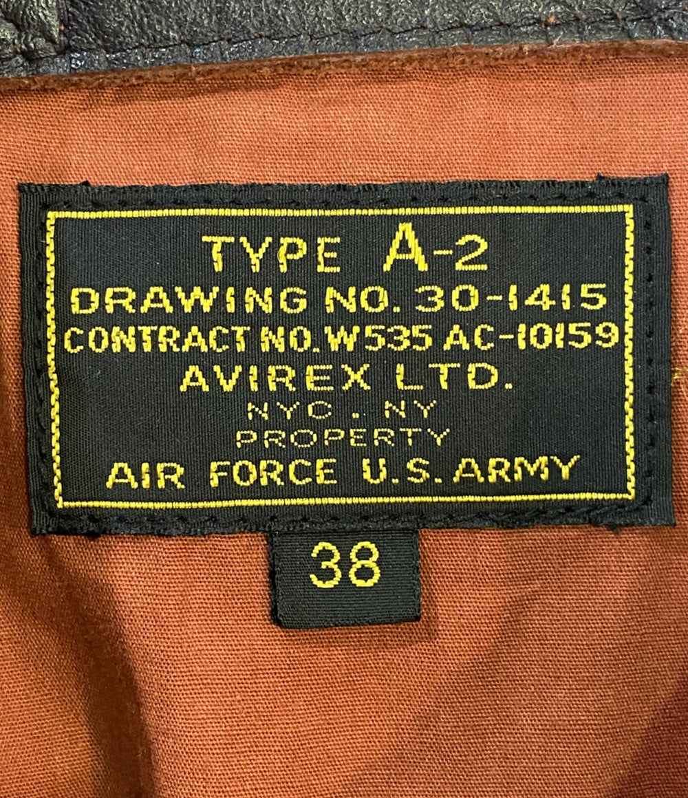 アヴィレックス レザージャケット メンズ SIZE 38 AVIREX