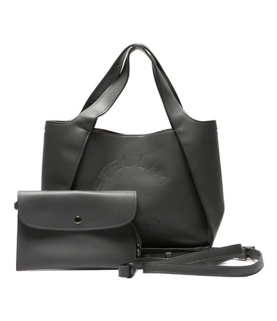 STELLA McCARTNEY 2wayショルダーバッグ gray パンチング レディース ステラマッカートニー