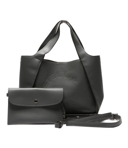 STELLA McCARTNEY 2wayショルダーバッグ gray パンチング レディース ステラマッカートニー