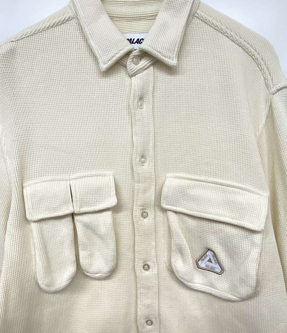 PALACE SKATEBOARDS パレススケートボード ワッフルシャツ WAFFLE SHIRT WHT メンズ SIZE S