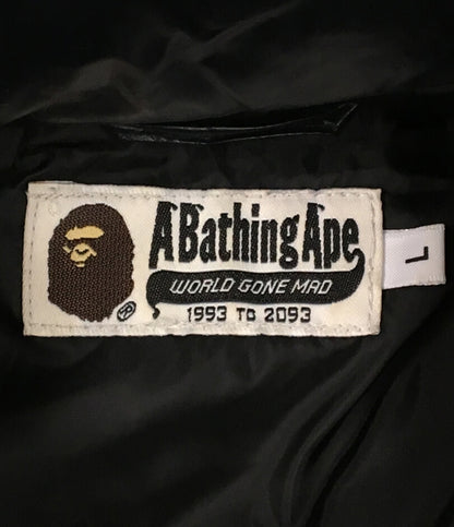 A BATHING APE ダウンベスト 001DNK801306M メンズ SIZE L アベイシングエイプ
