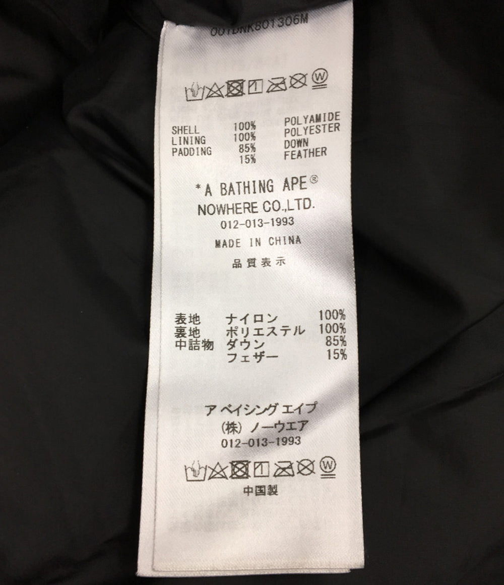 A BATHING APE ダウンベスト 001DNK801306M メンズ SIZE L アベイシングエイプ