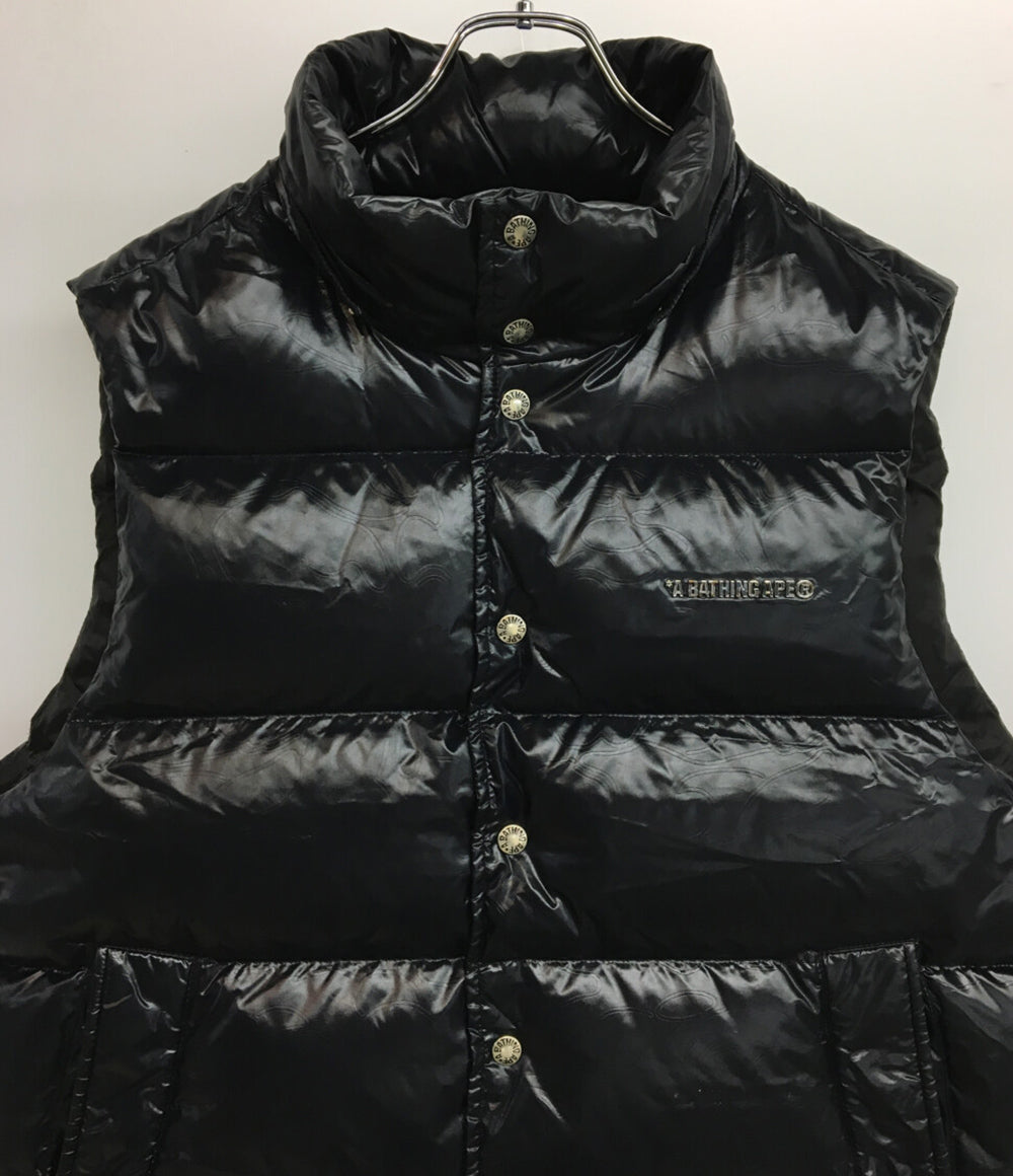 A BATHING APE ダウンベスト 001DNK801306M メンズ SIZE L アベイシングエイプ