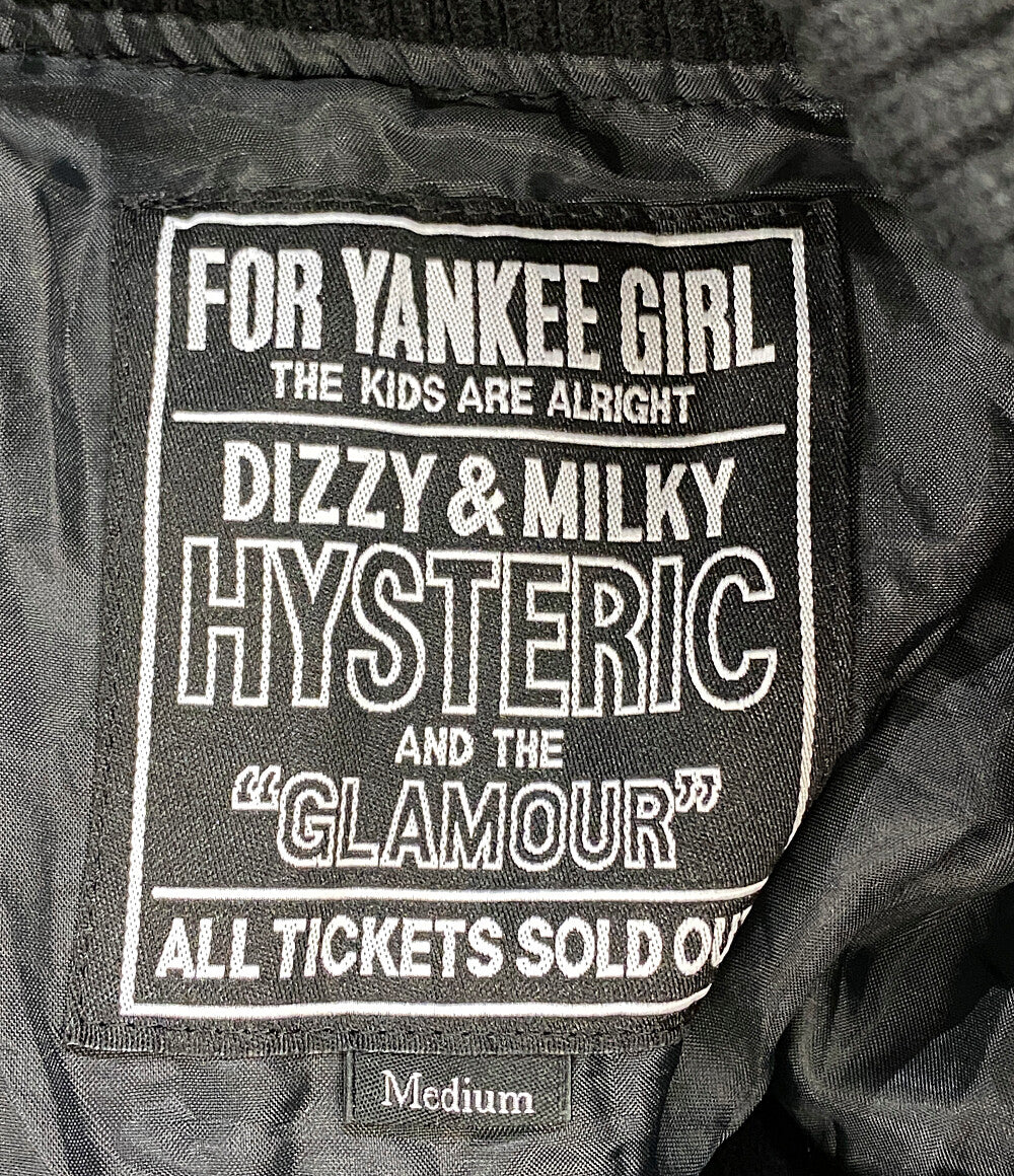 HYSTERIC GLAMOUR スタジャン ブルゾン 02213AB12 メンズ SIZE M ヒステリックグラマー