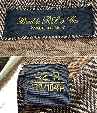 RRL RALPH LAUREN ダブルアールエル テーラードジャケット フィッシュボーン エルボーパッチ 782533278001 メンズ SIZE 42R ラルフローレン