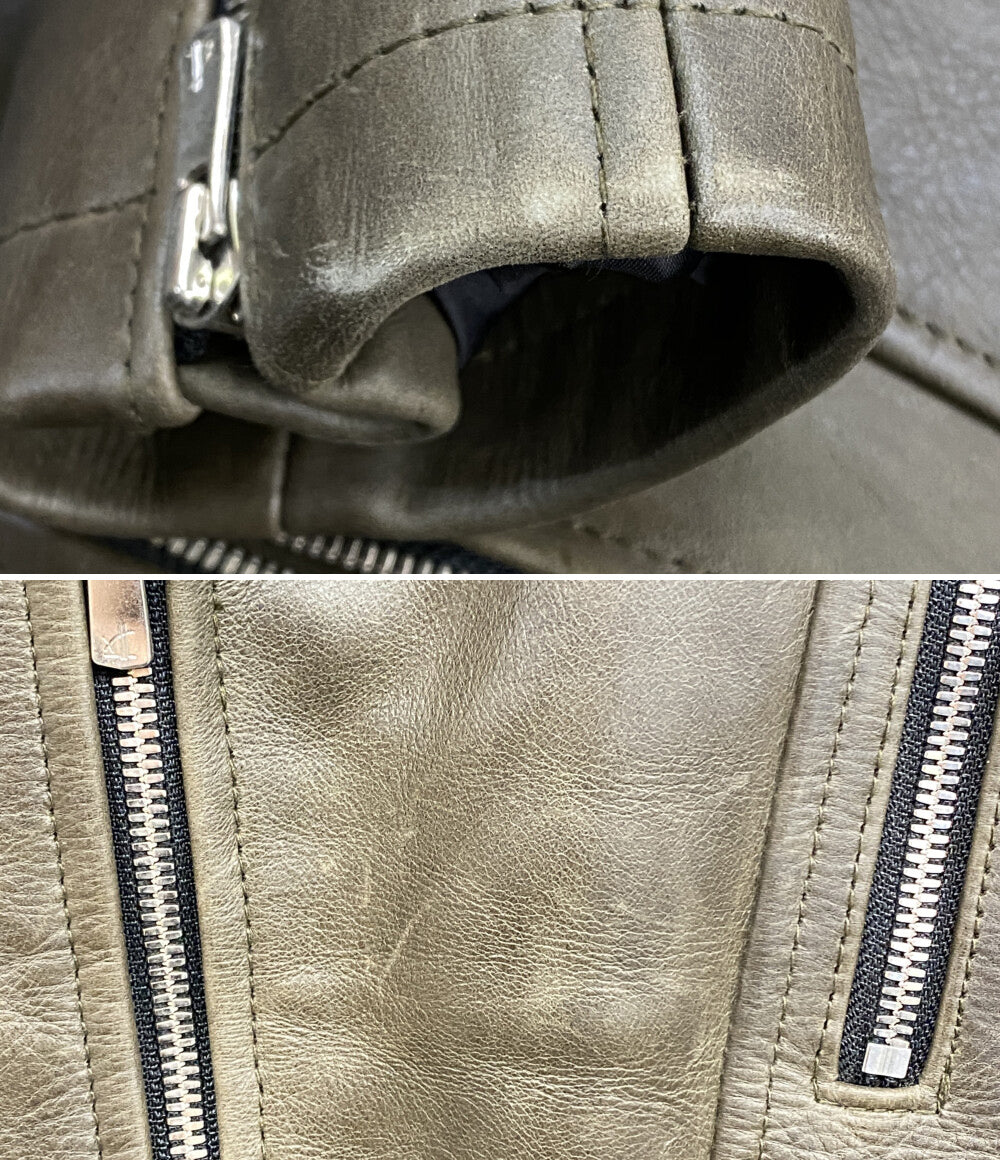 NO ID ノーアイディー ライダースジャケット 牛革 ブラウン 853030-535L 853030-535L メンズ SIZE 1