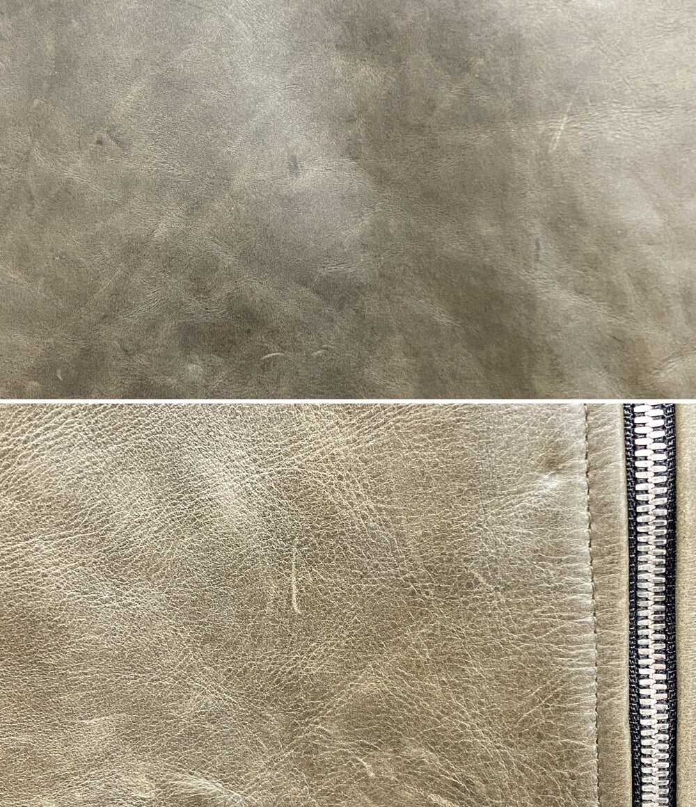 NO ID ノーアイディー ライダースジャケット 牛革 ブラウン 853030-535L 853030-535L メンズ SIZE 1