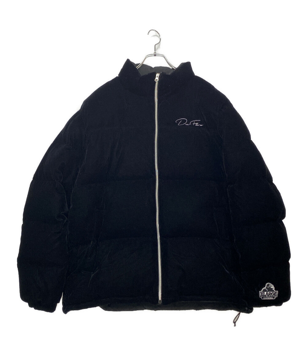 XLARGE × DexFilmz デックスフィルムズ ベロア ダウンジャケット メンズ SIZE XL エクストララージ