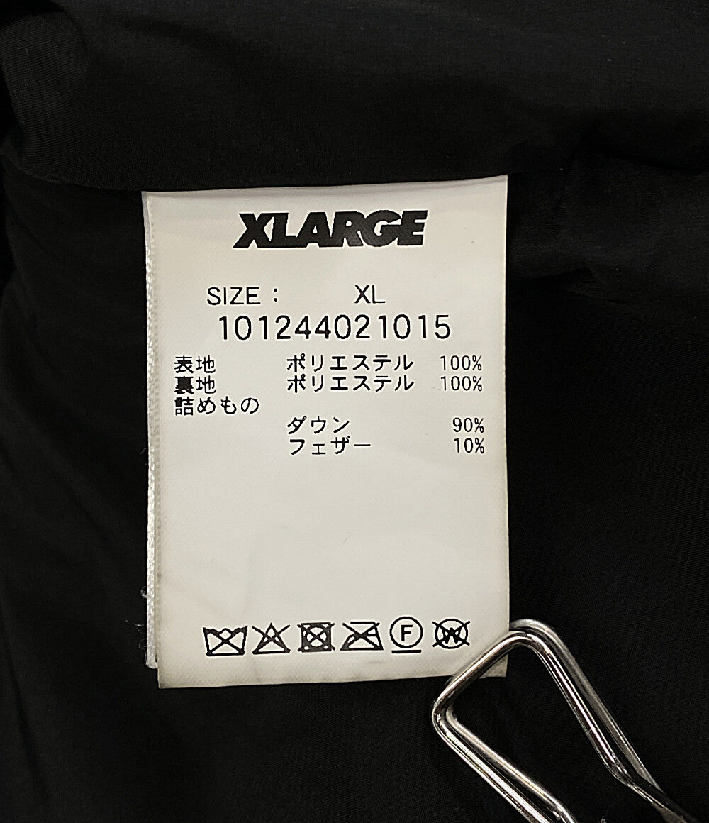 XLARGE × DexFilmz デックスフィルムズ ベロア ダウンジャケット メンズ SIZE XL エクストララージ