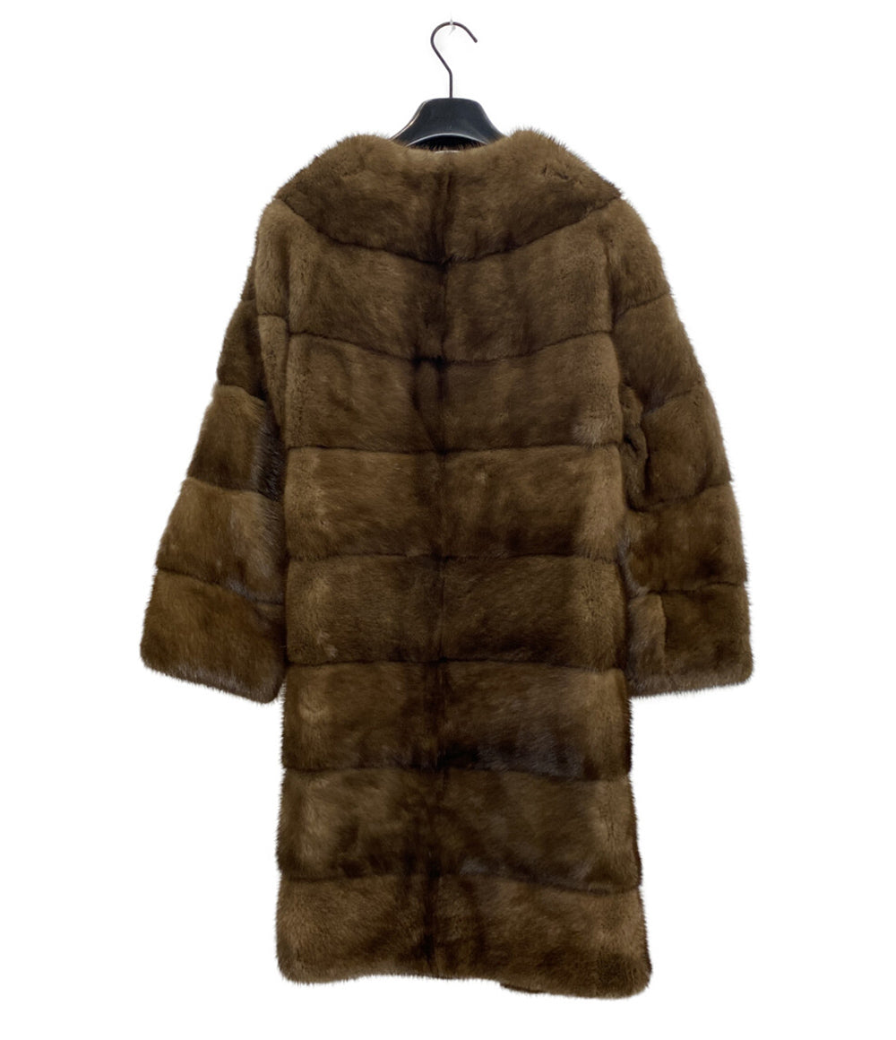 mavina ノーカラーコート 毛皮 レディース SIZE 40 マビナ