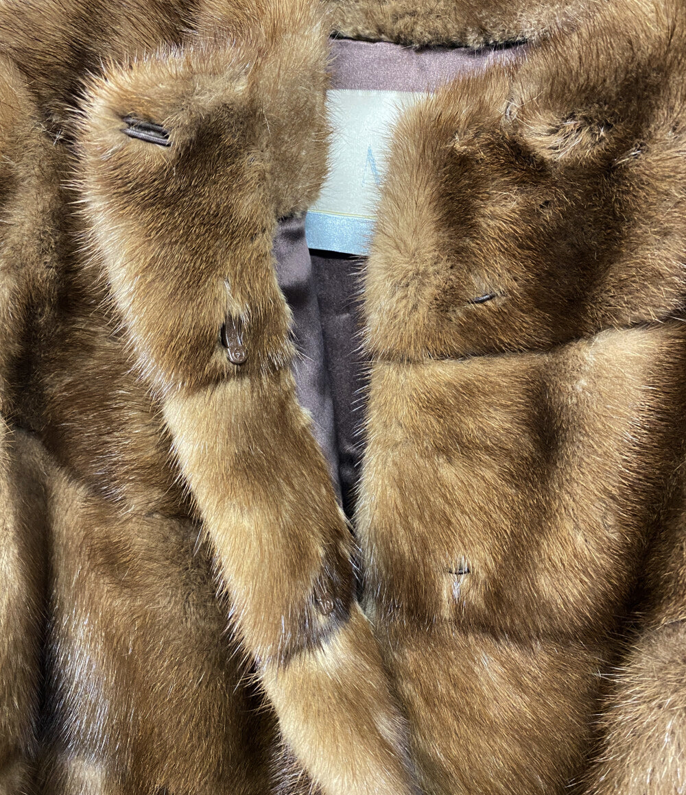 mavina ノーカラーコート 毛皮 レディース SIZE 40 マビナ