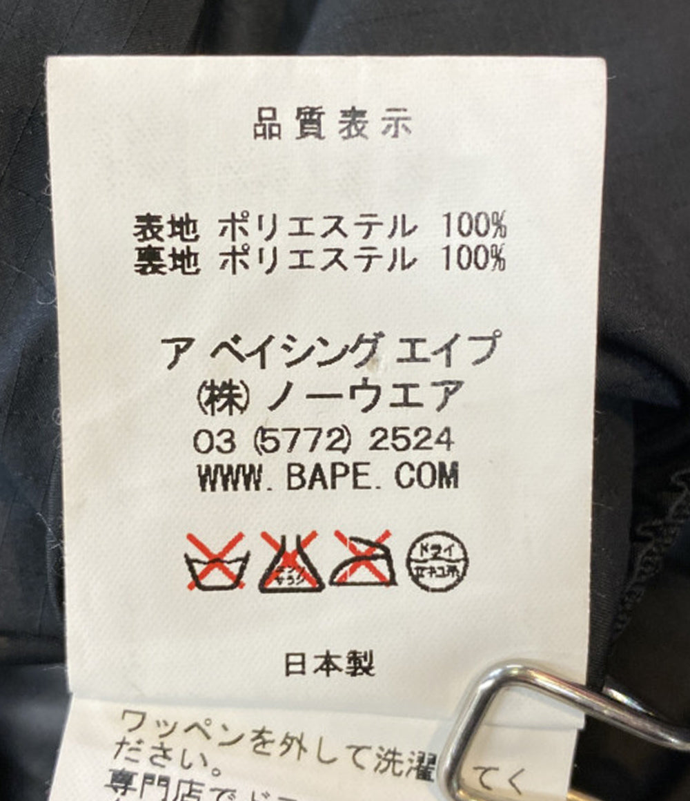 A BATHING APE マウンテンパーカー ブラック ゴアテックス メンズ SIZE M アベイシングエイプ