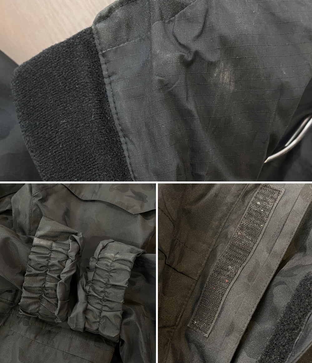 A BATHING APE マウンテンパーカー ブラック ゴアテックス メンズ SIZE M アベイシングエイプ