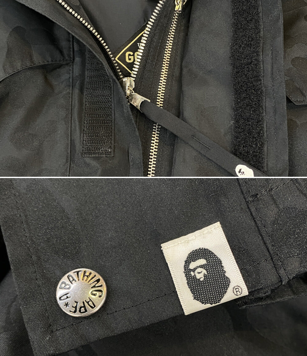 A BATHING APE マウンテンパーカー ブラック ゴアテックス メンズ SIZE M アベイシングエイプ