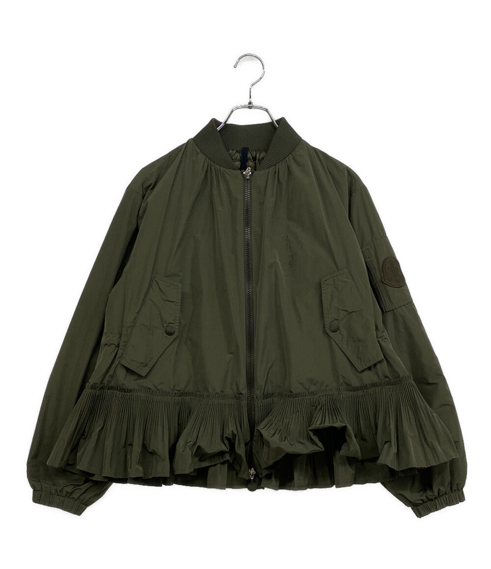 MONCLER フリルダウンジャケット MIRAC カーキ G10931A53G10 レディース SIZE - モンクレール