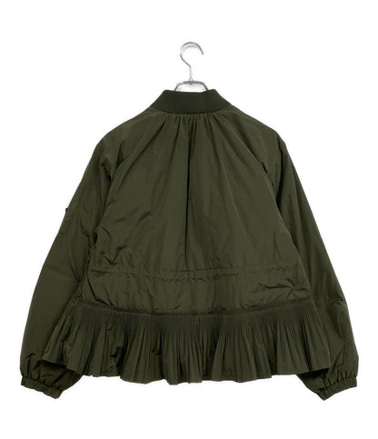 MONCLER フリルダウンジャケット MIRAC カーキ G10931A53G10 レディース SIZE - モンクレール