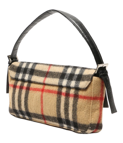 BURBERRY ハンドバッグ ノバチェック ウール レディース バーバリー