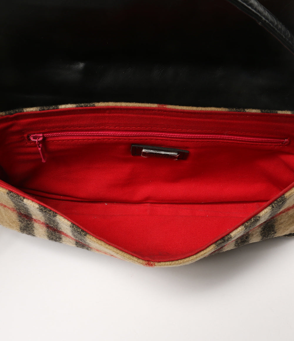 BURBERRY ハンドバッグ ノバチェック ウール レディース バーバリー