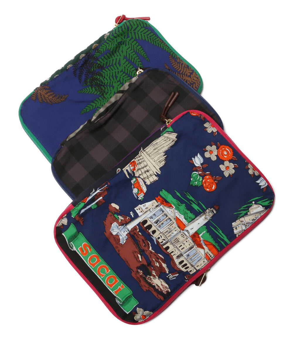sacai トラベルポーチ Zantan Travel Pouch 3サイズセット レディース サカイ