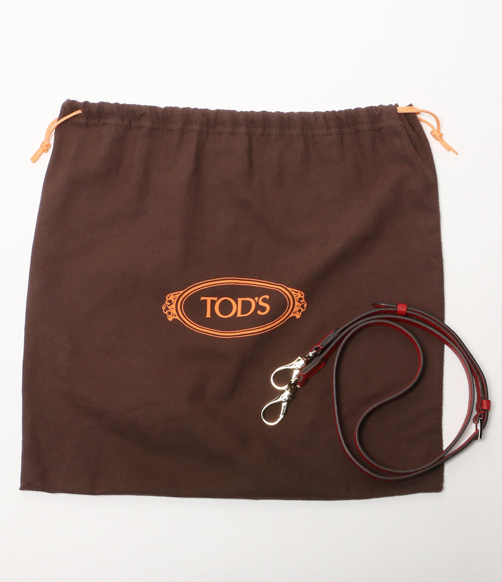 TOD'S ハンドバッグ ショルダーストラップ付き レッド レディース トッズ