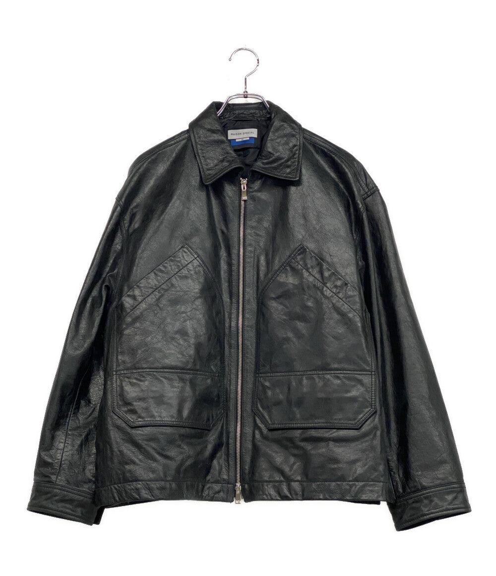 タグ付き！　CELFORD シングルライダースジャケット　黒　ゴールド金具　38 SILENCE (サイレンス) Single Leather Jacket (シングルレザー