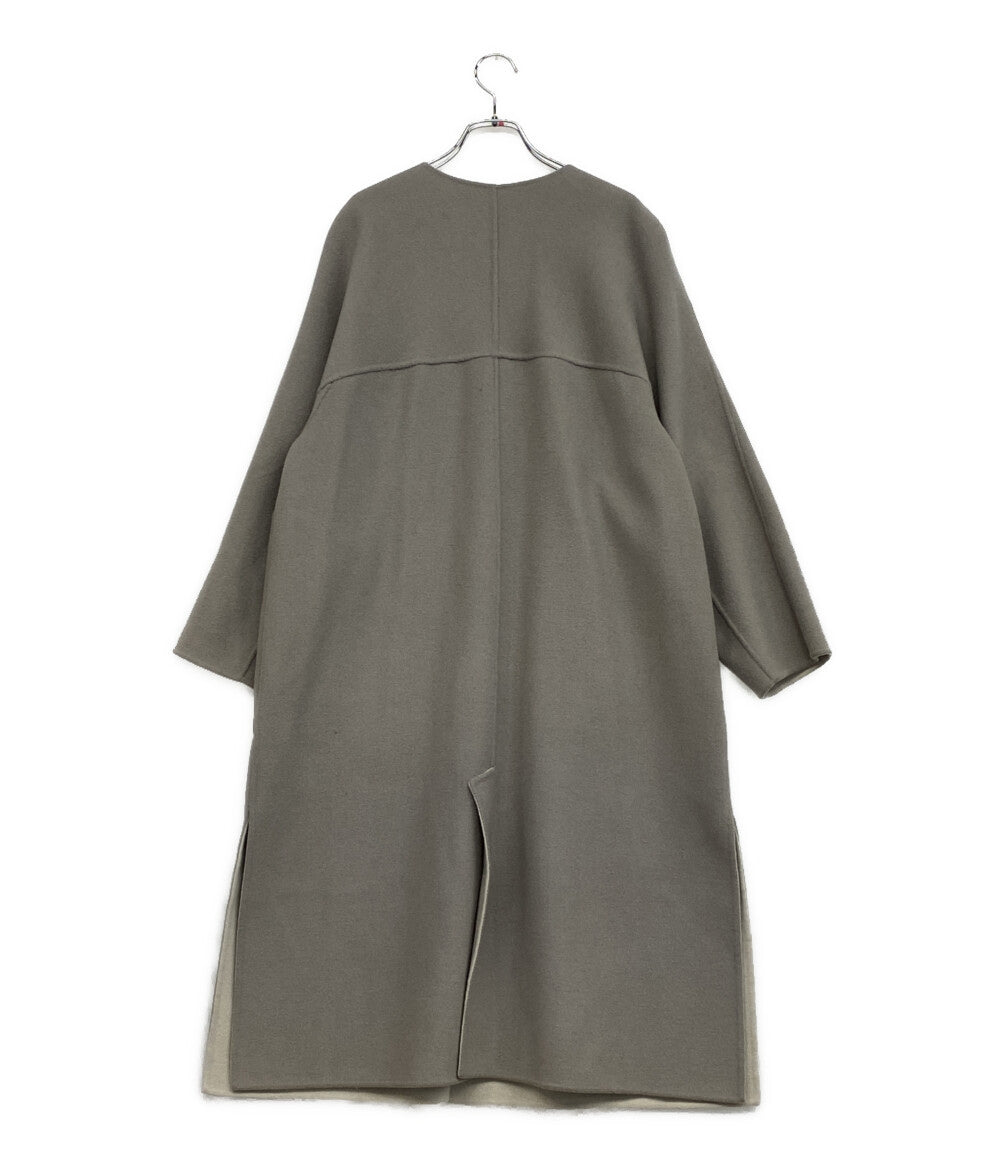 ADORE カシミヤ混ウールノーカラーコート レディース SIZE 36